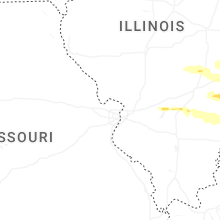 Regional Hail Map for Saint Louis, MO - Sunday, March 22, 2026