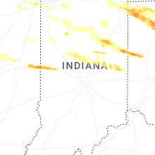 Regional Hail Map for Indianapolis, IN - Thursday, March 26, 2026