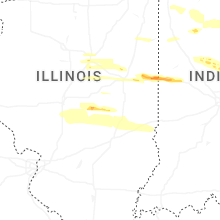 Regional Hail Map for Mattoon, IL - Thursday, March 26, 2026