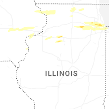 Regional Hail Map for Peoria, IL - Monday, March 30, 2026