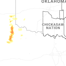 Regional Hail Map for Wichita Falls, TX - Tuesday, March 31, 2026