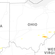 Regional Hail Map for Columbus, OH - Wednesday, April 1, 2026