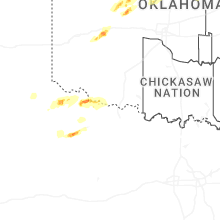 Regional Hail Map for Wichita Falls, TX - Wednesday, April 1, 2026