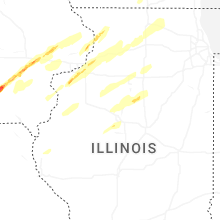 Regional Hail Map for Peoria, IL - Thursday, April 2, 2026