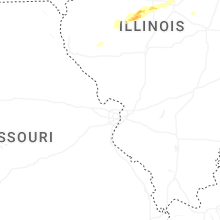 Regional Hail Map for Saint Louis, MO - Friday, April 3, 2026
