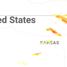 Regional Hail Map for Hays, KS - Thursday, April 9, 2026