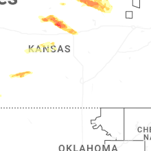 Regional Hail Map for Wichita, KS - Thursday, April 9, 2026