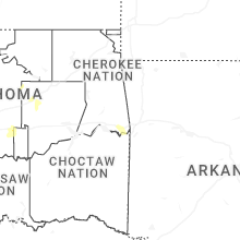 Regional Hail Map for Fort Smith, AR - Friday, April 10, 2026