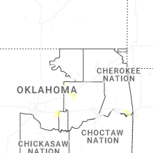 Regional Hail Map for Tulsa, OK - Friday, April 10, 2026
