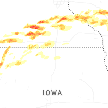 Regional Hail Map for Mason City, IA - Monday, April 13, 2026