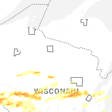 Regional Hail Map for Rhinelander, WI - Monday, April 13, 2026