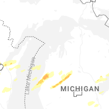 Regional Hail Map for Traverse City, MI - Monday, April 13, 2026