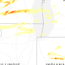 Regional Hail Map for Chicago, IL - Tuesday, April 14, 2026