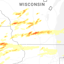 Regional Hail Map for Madison, WI - Tuesday, April 14, 2026