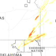 Regional Hail Map for Chanute, KS - Wednesday, April 15, 2026