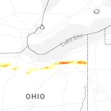Regional Hail Map for Cleveland, OH - Wednesday, April 15, 2026