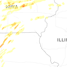 Regional Hail Map for Kahoka, MO - Wednesday, April 15, 2026