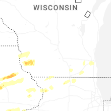 Regional Hail Map for Madison, WI - Wednesday, April 15, 2026