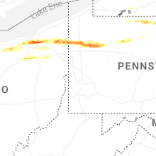 Regional Hail Map for Pittsburgh, PA - Wednesday, April 15, 2026
