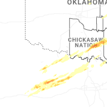Regional Hail Map for Wichita Falls, TX - Wednesday, April 15, 2026