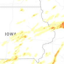 Regional Hail Map for Cedar Rapids, IA - Friday, April 17, 2026