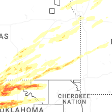 Regional Hail Map for Chanute, KS - Friday, April 17, 2026