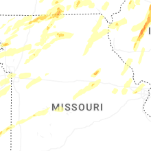 Regional Hail Map for Columbia, MO - Friday, April 17, 2026