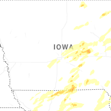 Regional Hail Map for Des Moines, IA - Friday, April 17, 2026