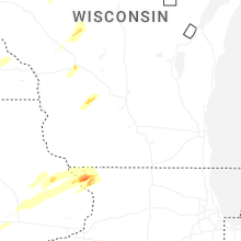 Regional Hail Map for Madison, WI - Friday, April 17, 2026
