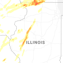 Regional Hail Map for Peoria, IL - Friday, April 17, 2026