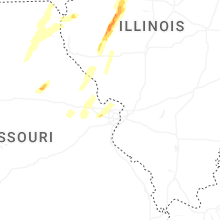 Regional Hail Map for Saint Louis, MO - Friday, April 17, 2026