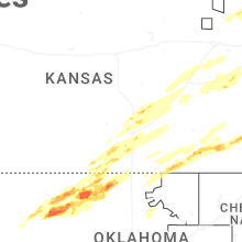 Regional Hail Map for Wichita, KS - Friday, April 17, 2026