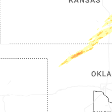 Regional Hail Map for Woodward, OK - Friday, April 17, 2026