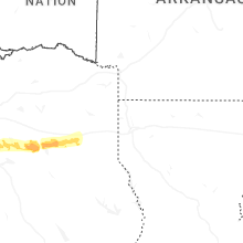 Regional Hail Map for Shreveport, LA - Saturday, April 18, 2026