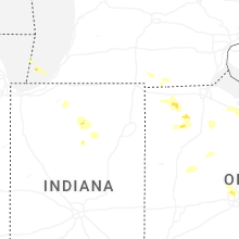 Regional Hail Map for Fort Wayne, IN - Wednesday, April 22, 2026