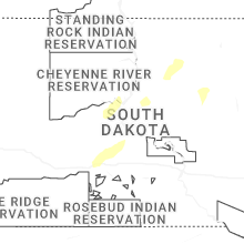 Regional Hail Map for Pierre, SD - Wednesday, April 22, 2026