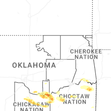 Regional Hail Map for Tulsa, OK - Friday, April 24, 2026