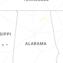 Regional Hail Map for Birmingham, AL - Saturday, April 25, 2026