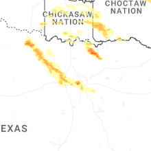 Regional Hail Map for Dallas, TX - Saturday, April 25, 2026
