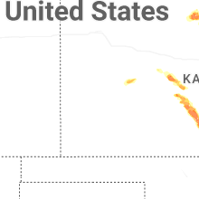 Regional Hail Map for Garden City, KS - Saturday, April 25, 2026