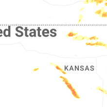 Regional Hail Map for Hays, KS - Saturday, April 25, 2026