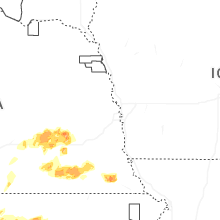 Regional Hail Map for Omaha, NE - Saturday, April 25, 2026