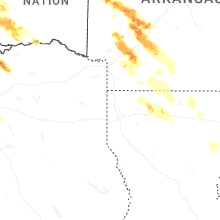 Regional Hail Map for Shreveport, LA - Saturday, April 25, 2026