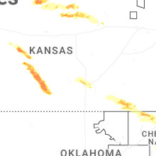 Regional Hail Map for Wichita, KS - Saturday, April 25, 2026