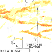 Regional Hail Map for Chanute, KS - Sunday, April 26, 2026