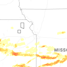 Regional Hail Map for Kansas City, MO - Sunday, April 26, 2026