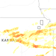 Regional Hail Map for Manhattan, KS - Sunday, April 26, 2026