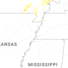 Regional Hail Map for Memphis, TN - Sunday, April 26, 2026