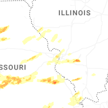 Regional Hail Map for Saint Louis, MO - Sunday, April 26, 2026