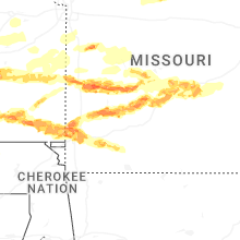 Regional Hail Map for Springfield, MO - Sunday, April 26, 2026